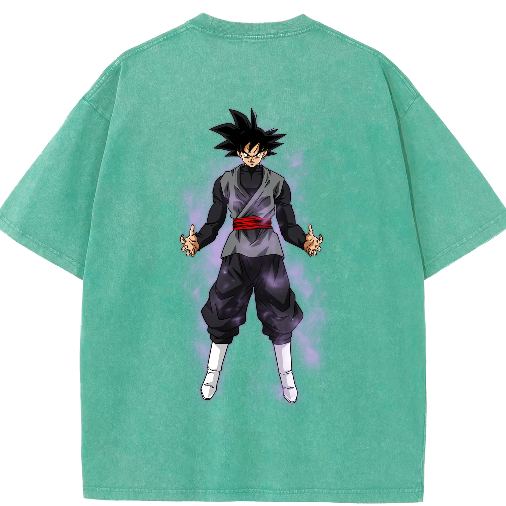 （画像用） ドラゴンボール ベジータ四世（Bejīta Yonsei）DRAGON BALL Vegeta IV 綿100% ヴィンテージ風 半袖Tシャツ（背面プリント）